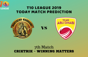 T10 League 17th November 2019 Matches, Preview, Analyis & Predictions