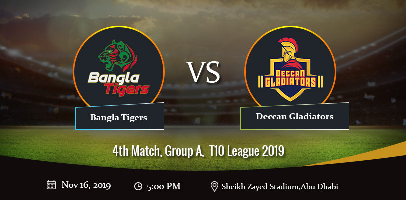 T10 League 16th November 2019 Matches, Preview, Analyis & Predictions