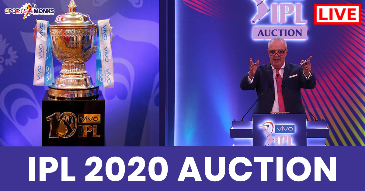 IPL 2020 Auction Live Blog: Get Indian Premier League 2020 Updates Online