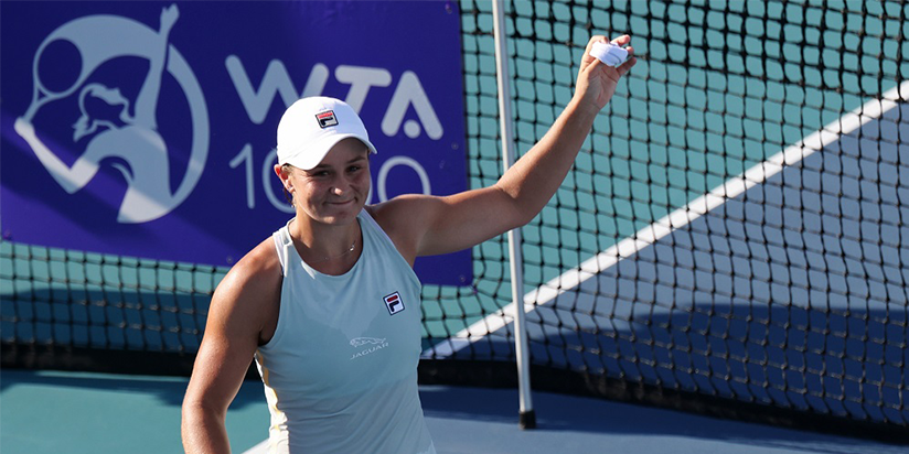 Barty survives scare for first 'bubble win'