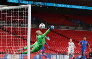 Calvert-Lewin scores twice as England thump San Marino