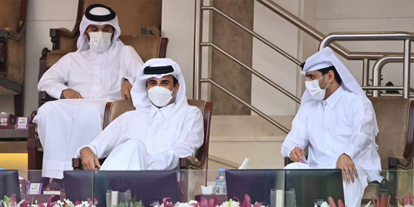 HH the Amir Attends Part of the Opening of Qatar Total Open 2021 for Women's Tennis