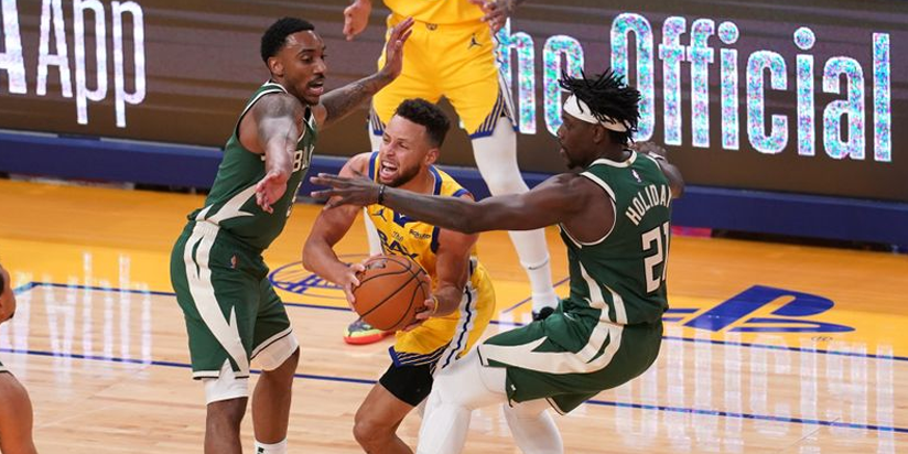 NBA roundup: Warriors edge Giannis-less Bucks