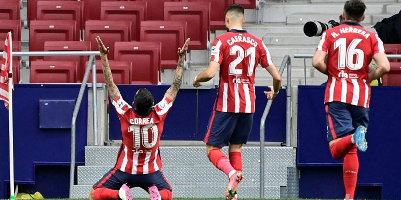 Atletico see off Huesca to stay in control of La Liga title race