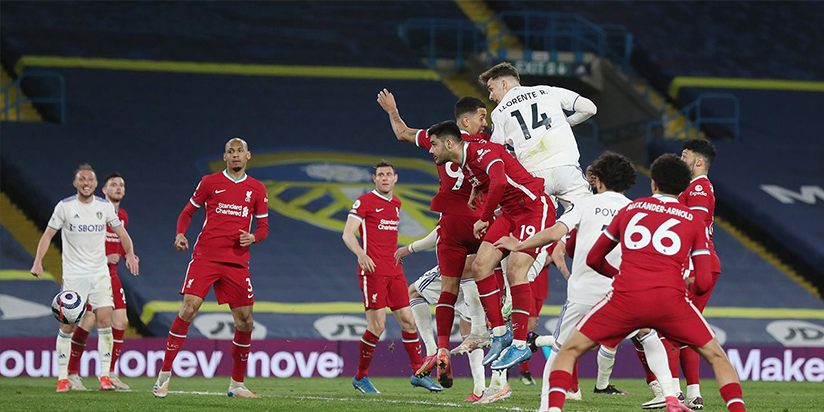 Late Llorente header earns Leeds draw with Liverpool