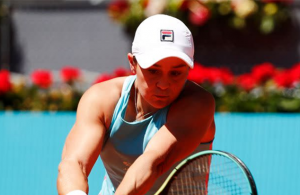 WTA roundup: Ashleigh Barty needs 3 sets to advance in Madrid