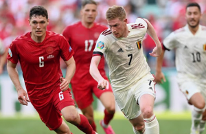 De Bruyne leads Belgium to 2-1 comeback Euro 2020 win over Denmark