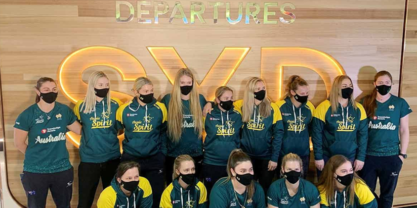 Australian softball team first to arrive in Japan for Olympics