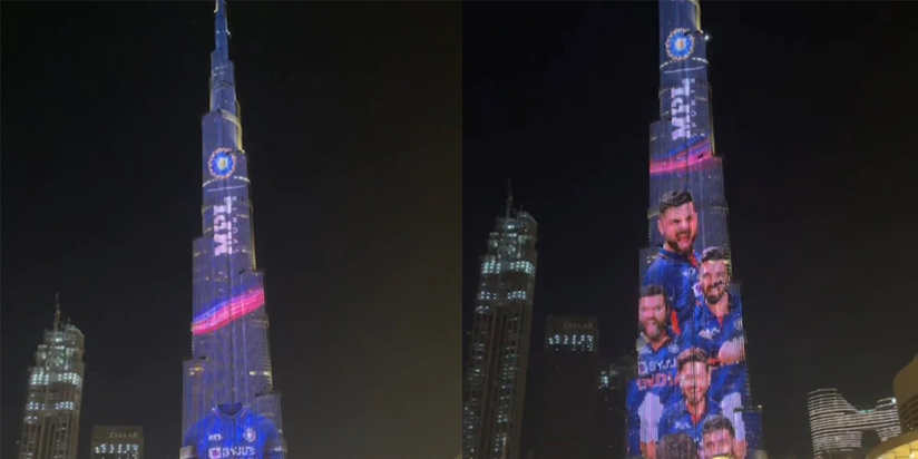 Burj Khalifa Lights Up In Team India's Colours Ahead Of T20 World Cup. Watch