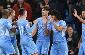 Manchester City Rout Leeds United With Magnificent Seven As Virus Fears Mount