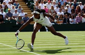 Gauff hangs tough to reach Wimbledon second round