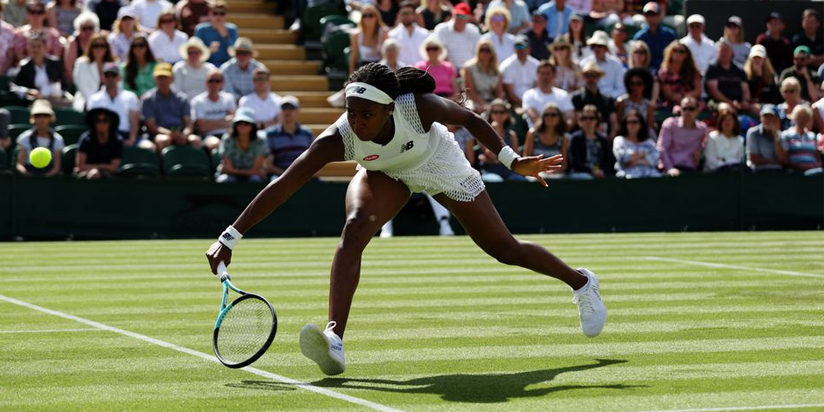 Gauff hangs tough to reach Wimbledon second round