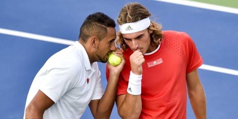 Nik Kyrgios and Stefanos Tsitsipas