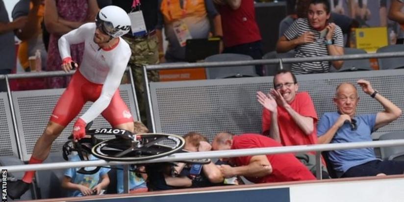 Cycling Crash Common Wealth Games