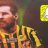 Al-Ittihad fans with Messi banner