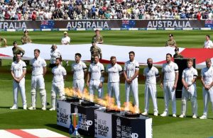 Australia players wear black armbands